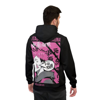 Anime-Inspired Athletic Hoodie, Jujutsu Kaisen Hoodie, Gift for Fans, Casual Wear, Streetwear Style